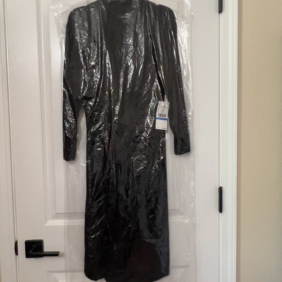 Karen Kane Petite Cascade Wrap Dress XLP - Picture 2 of 5